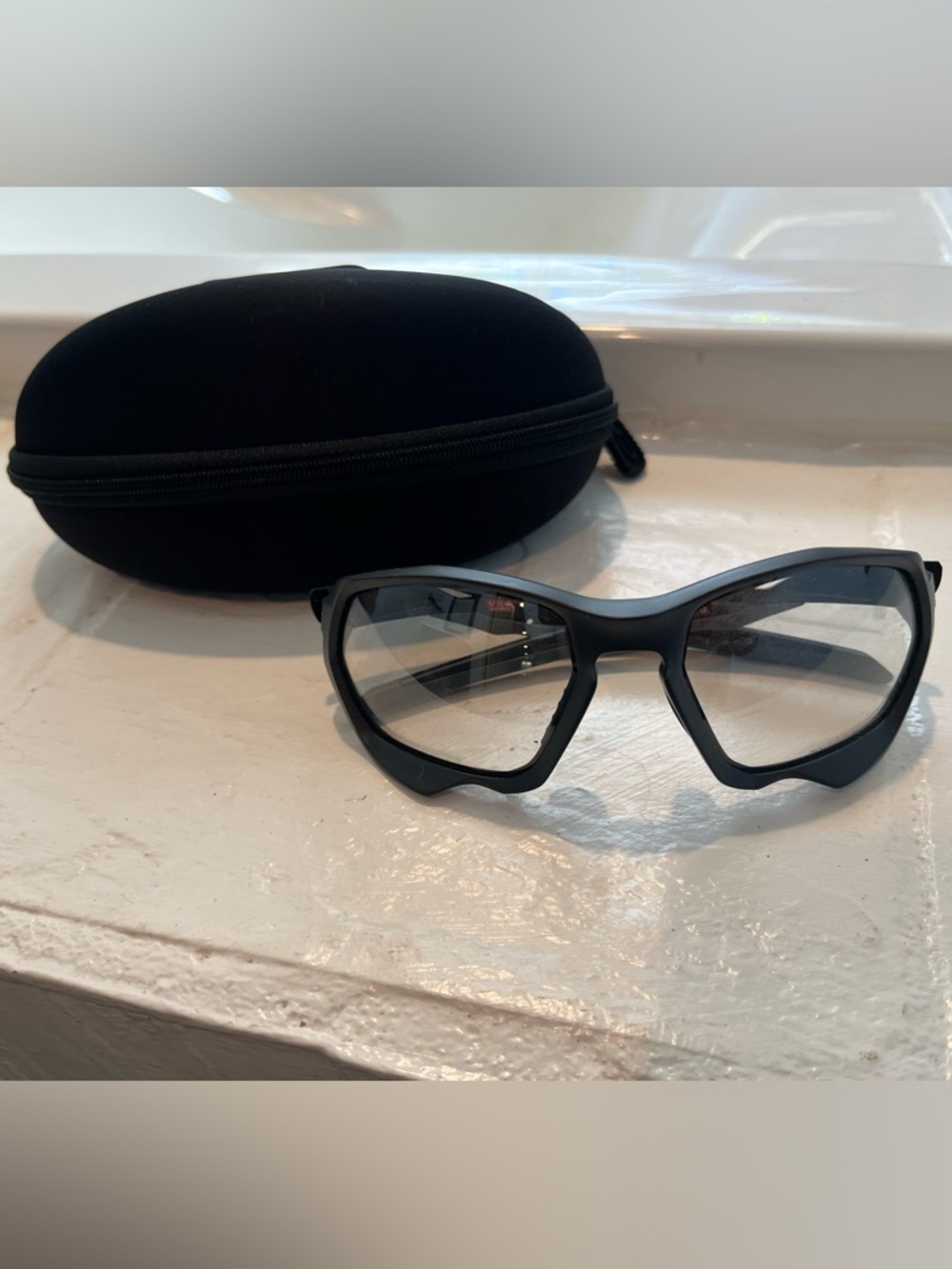 Oakley Racing Jacket Oo9019 Plazma Sunglasses - clear lens - like new